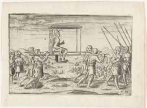 Anoniem, Edelman in draagstoel in Bali, collectie: Rijksmusem, CC-0